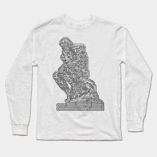 Thinker Chip Circuit Board Long Sleeve T-Shirt